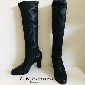 L.K.Bennett Black Leather Boots